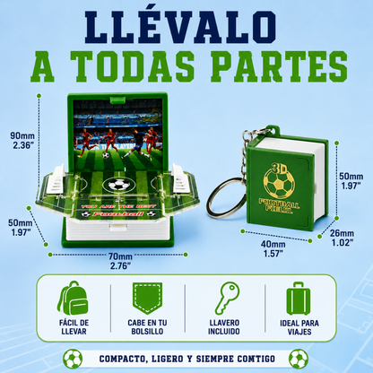 Llavero Mini Estadio de Fútbol 3D